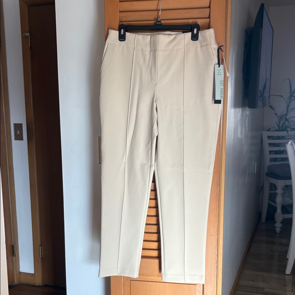 Elegant Cream Women's Pants
